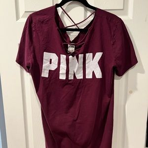 Maroon Victoria Secret PINK cover up/t-shirt dress